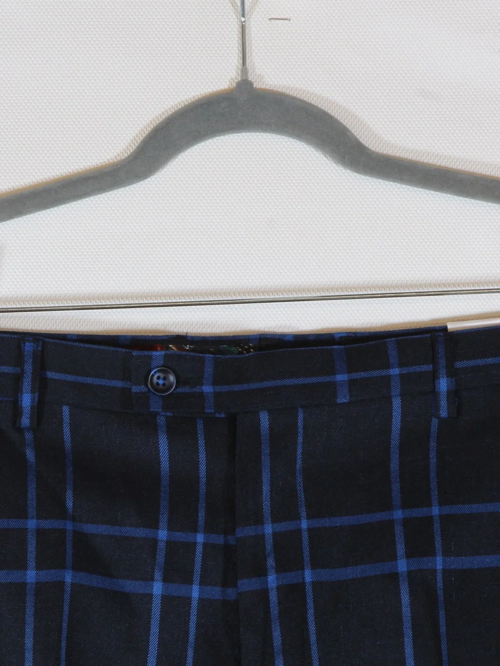 Paisley & Gray Blue Windowpane Slim Fit Dress Pants NWT